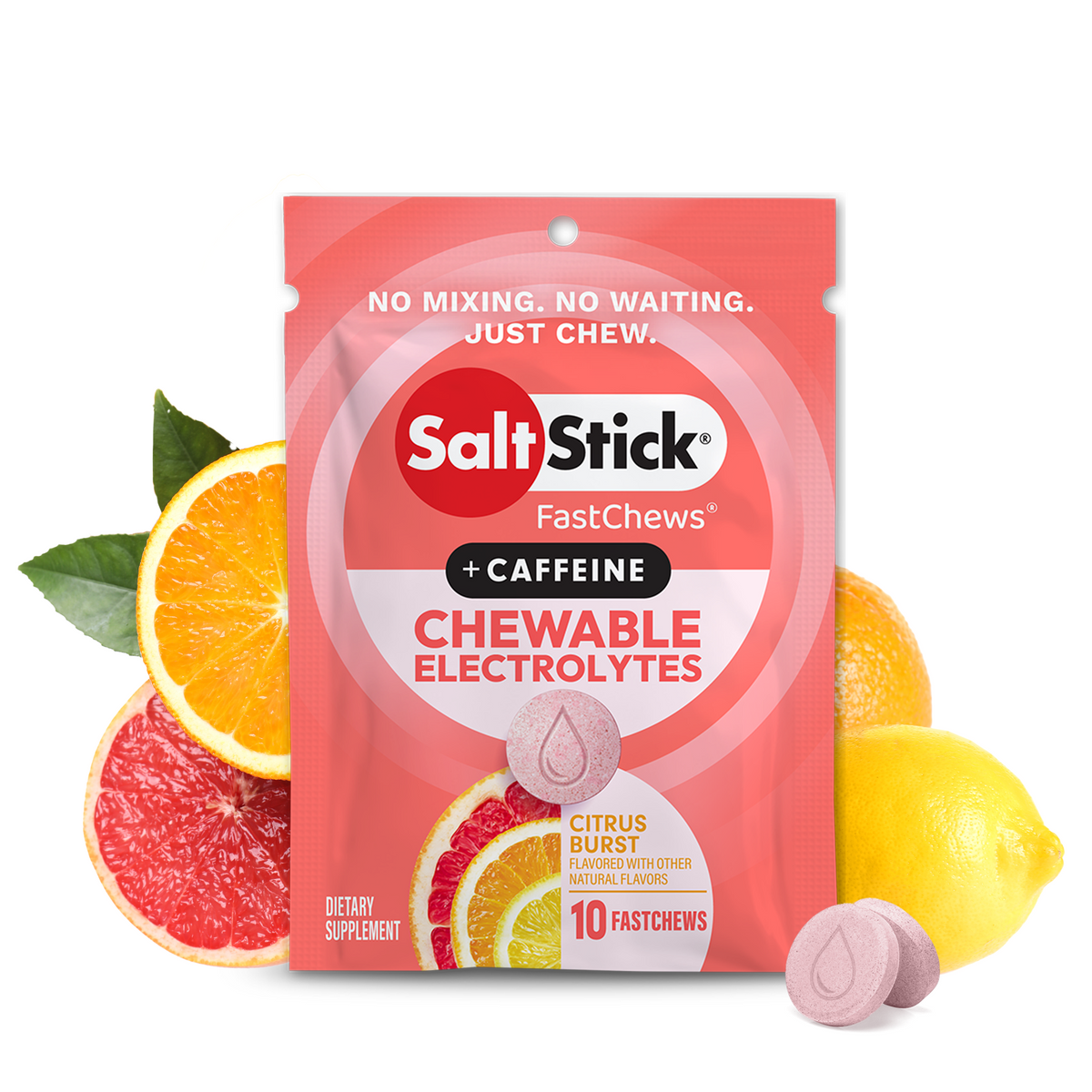 SaltStick FastChews Citrus Burst (with Caffeine)
