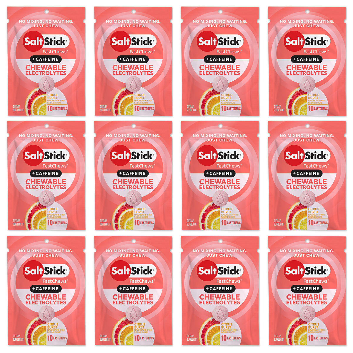 SaltStick FastChews Citrus Burst (with Caffeine)