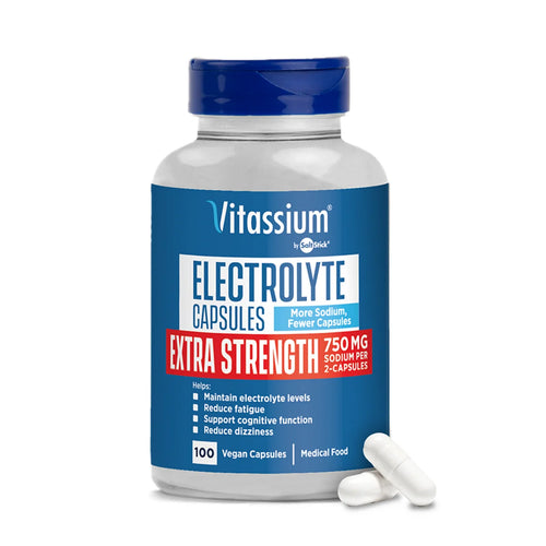 Vitassium Extra Strength Electrolyte Capsules - 100 Count Bottle