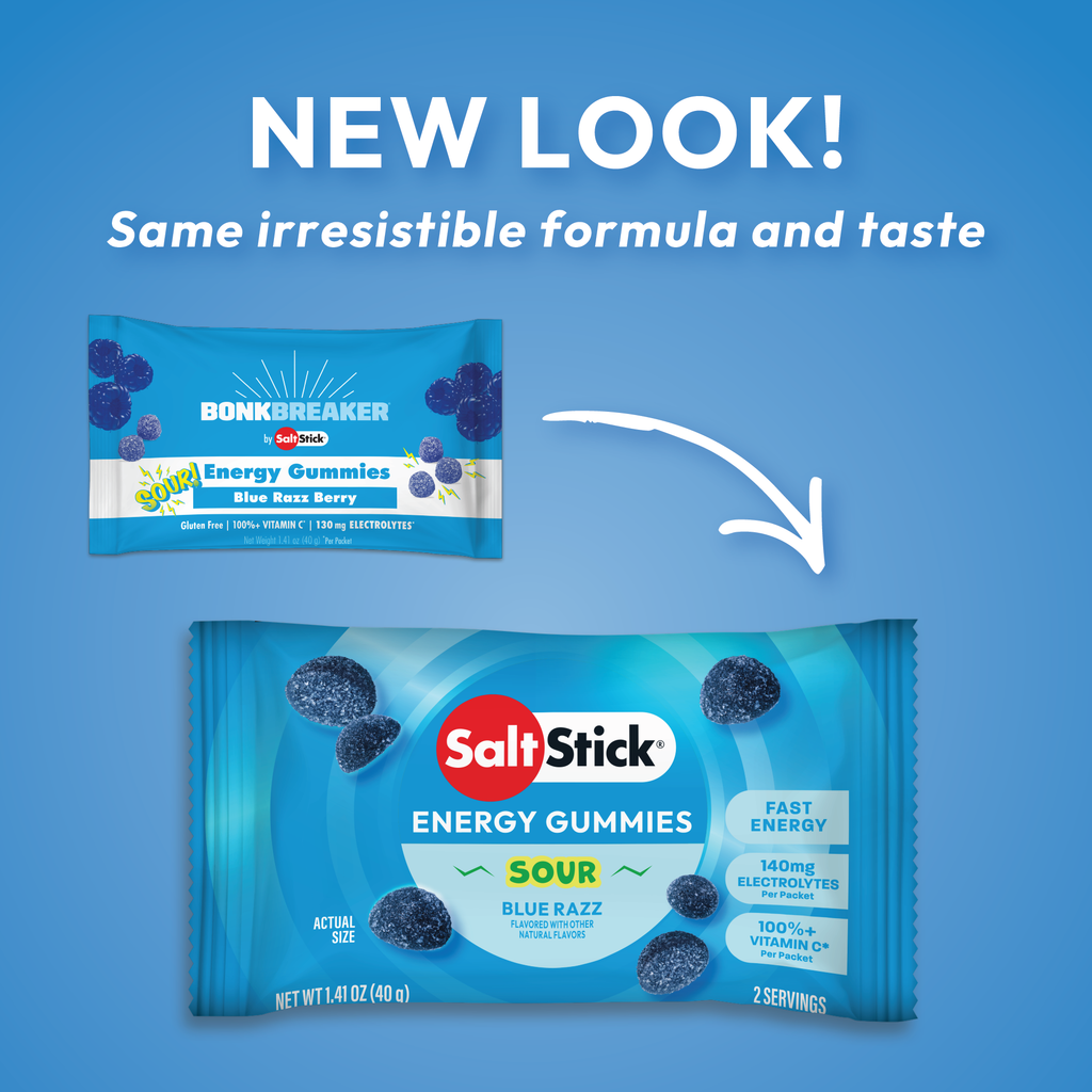 SaltStick Energy Gummies - Sour Blue Razz Berry