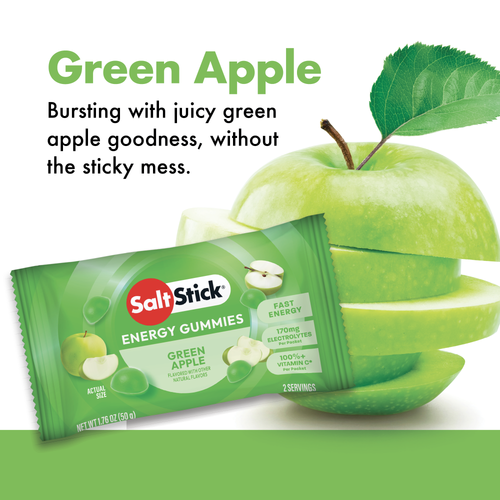SaltStick Energy Gummies - Green Apple