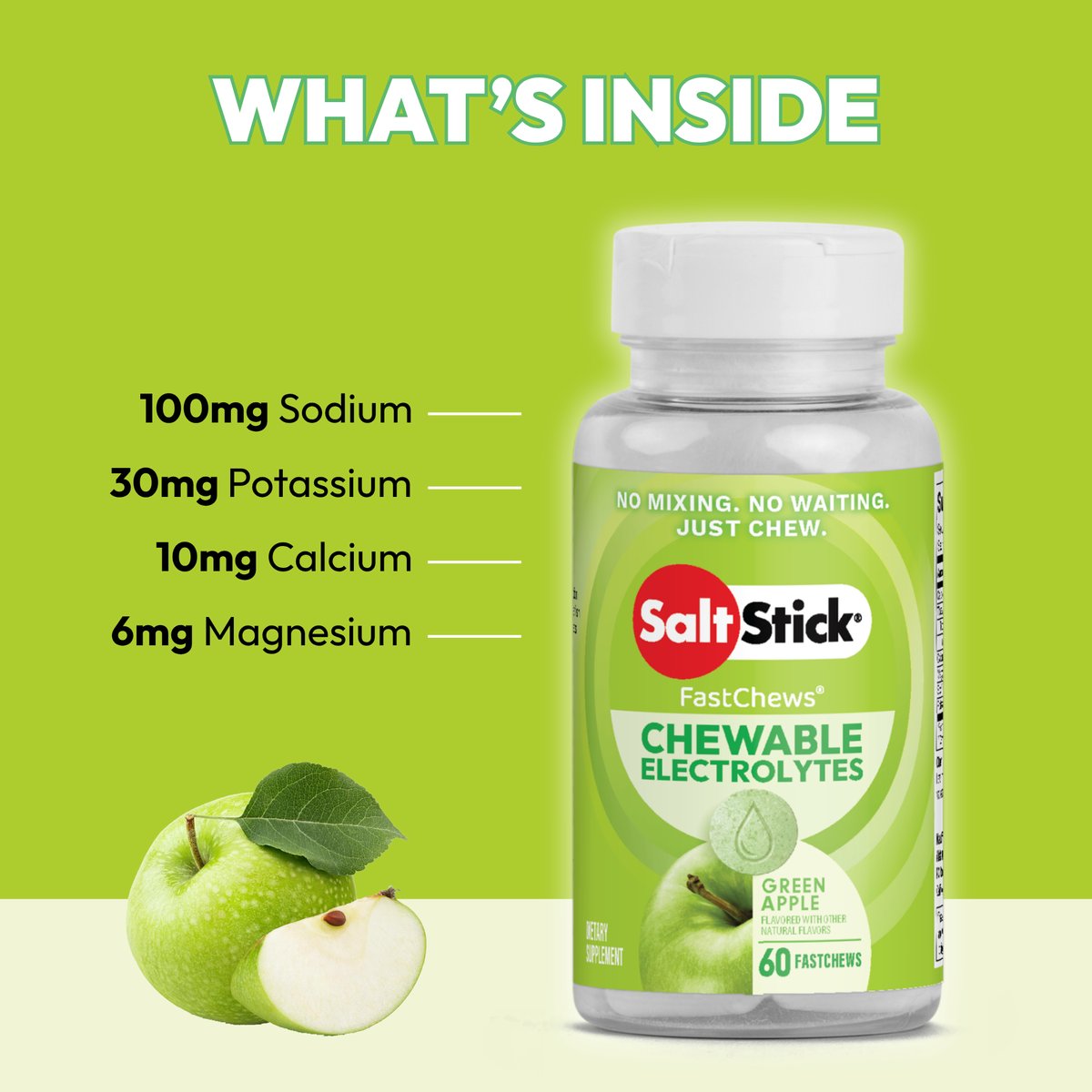 SaltStick FastChews Green Apple