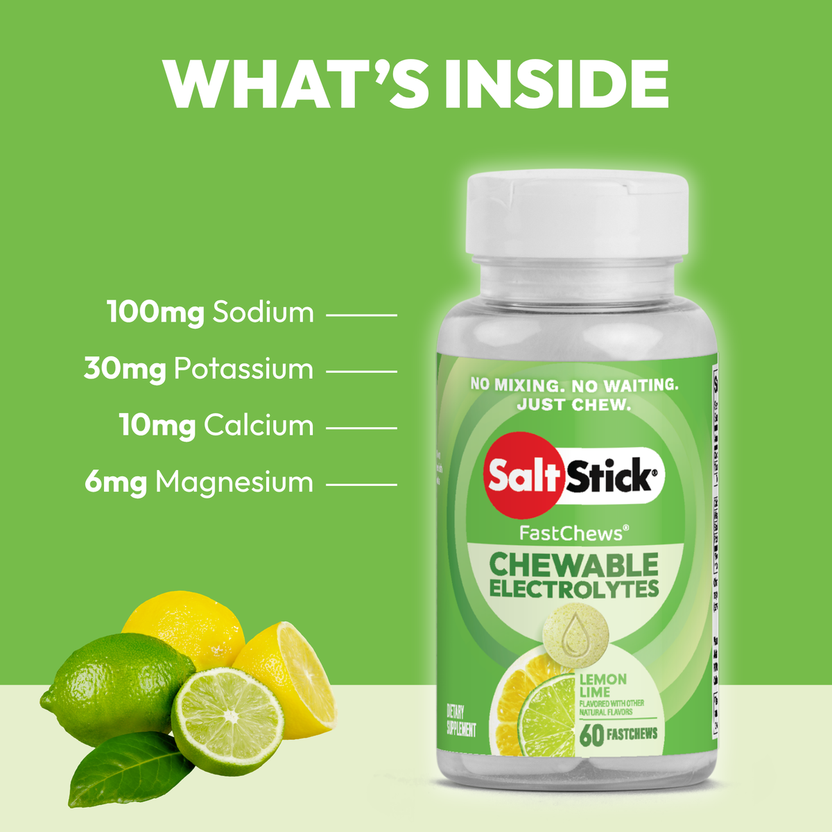 SaltStick FastChews Lemon-Lime