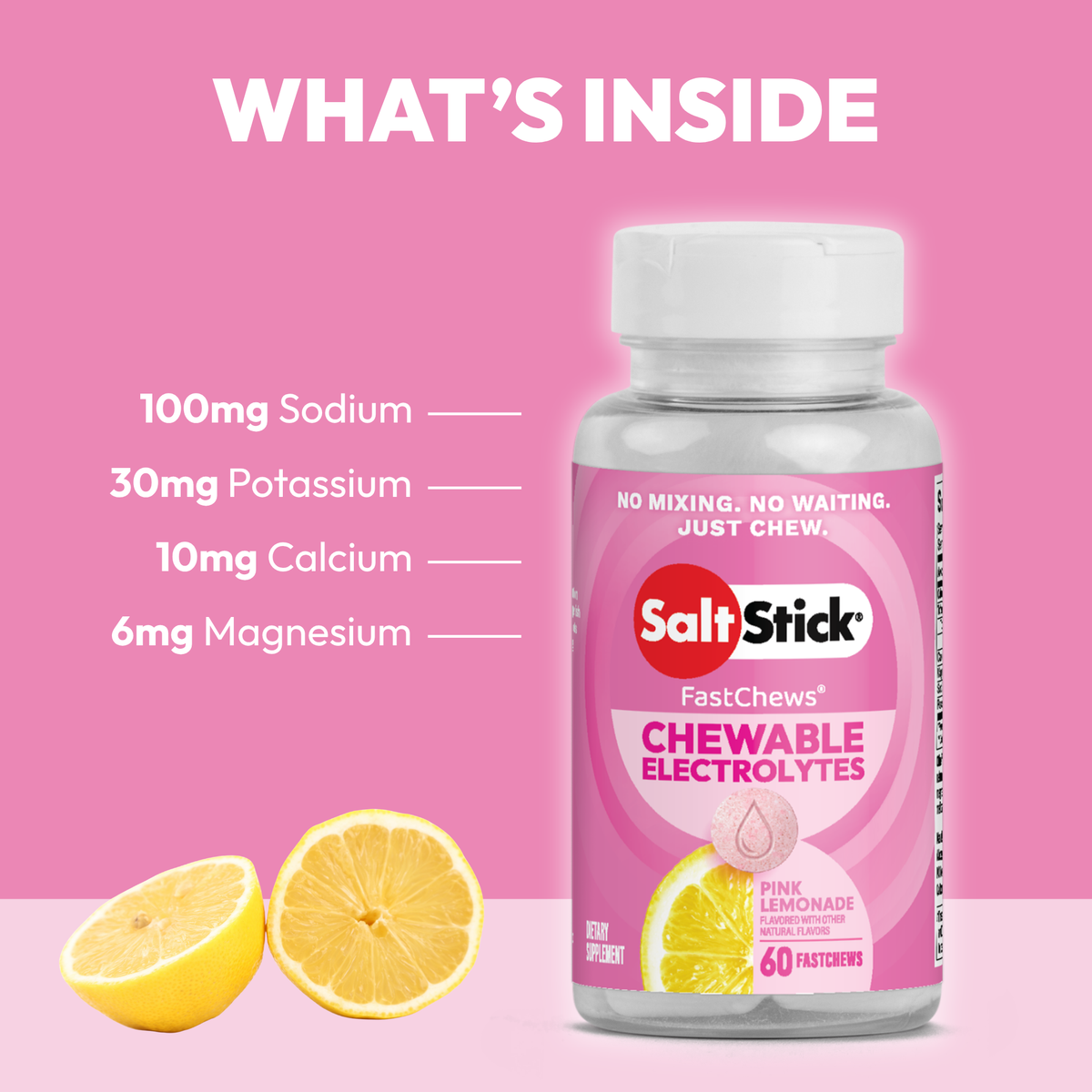 SaltStick FastChews Pink Lemonade
