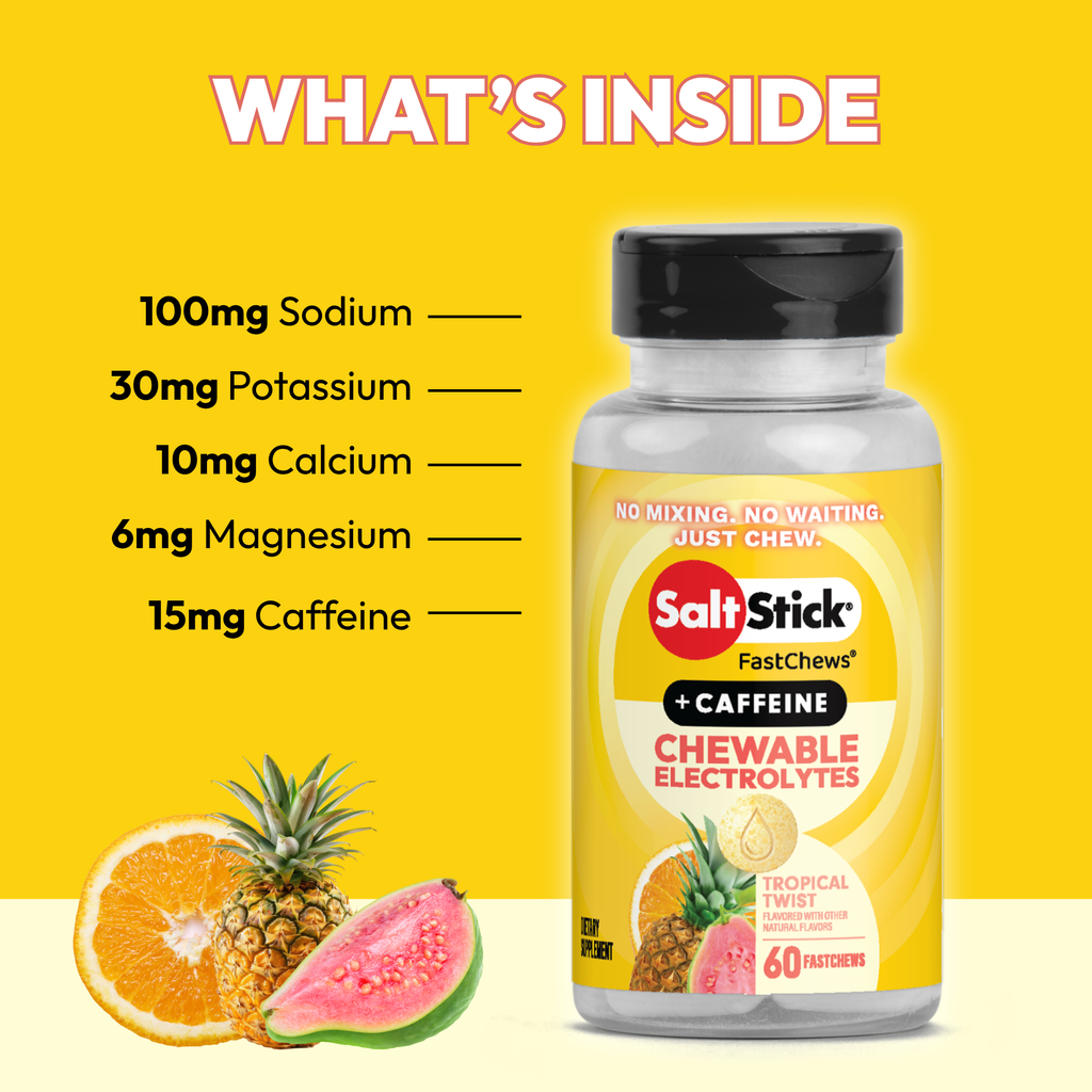 SaltStick FastChews Tropical Twist (with Caffeine)